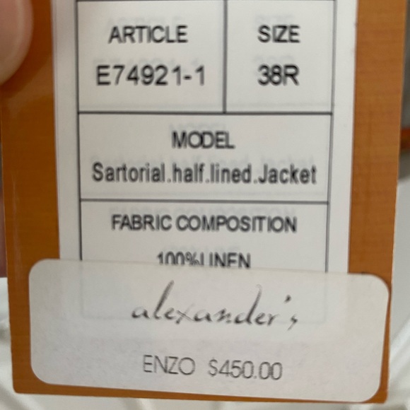 Linen sport coat/blazer - Picture 6 of 6